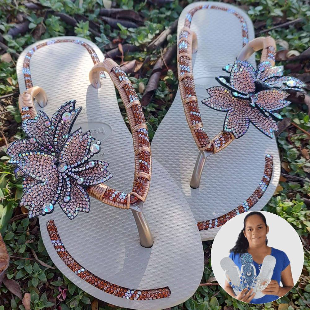 Chinelo Personalizado Geórgia - Danielli Ferreira 
