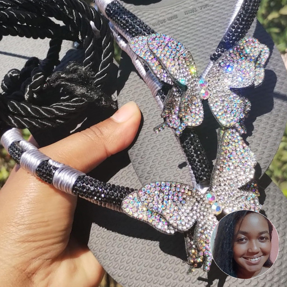 Sandália com Cabedal Erica, Tubo de Strass e Cordão - Celiana Silva