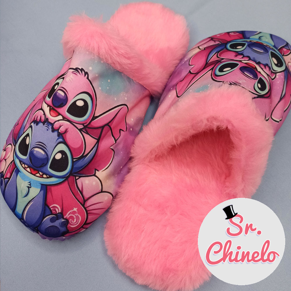 Aula 011 - Pantufa Unissex do Stitch com Aplicação de Estampa Termocolante