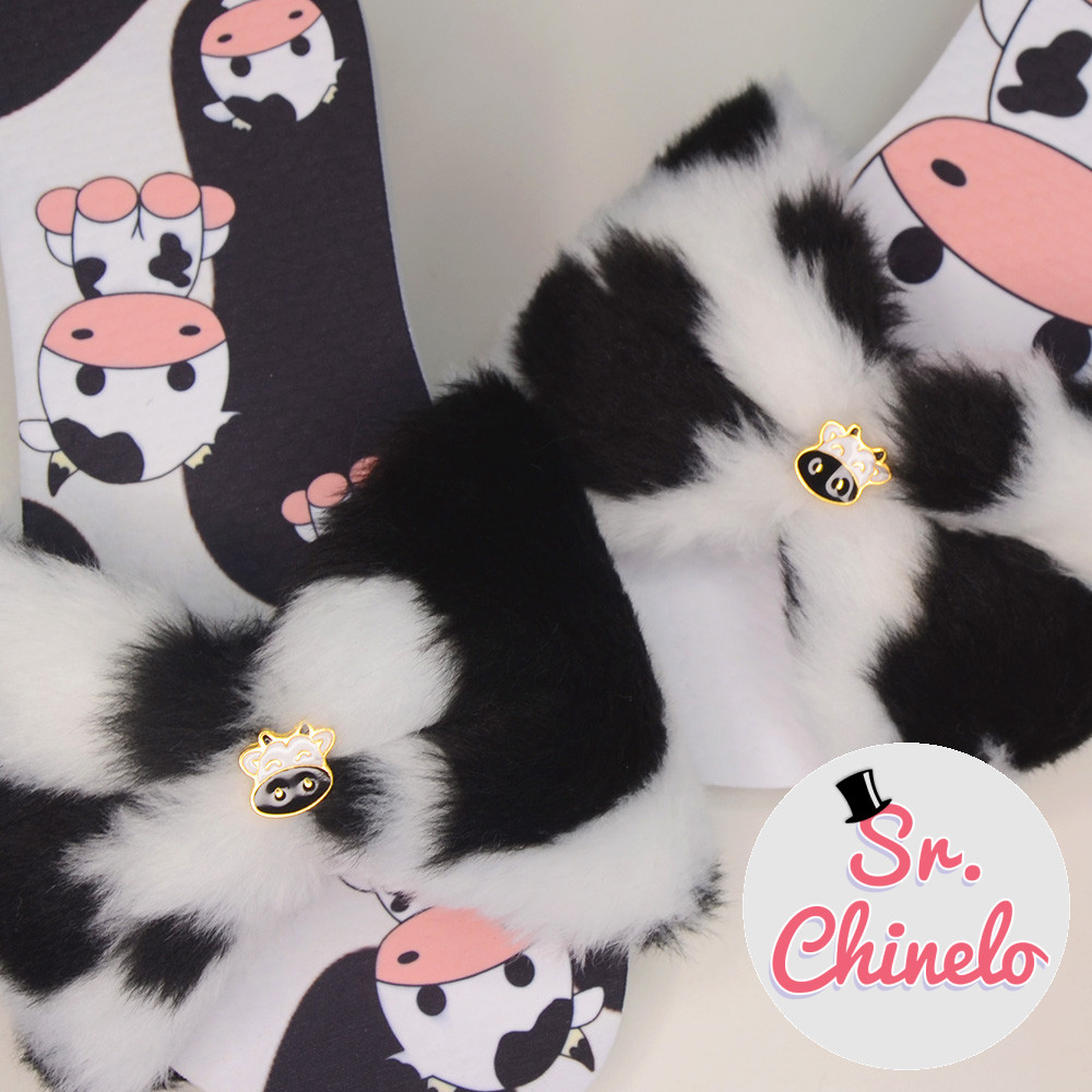 Pantufa Slide Laço Vaquinha