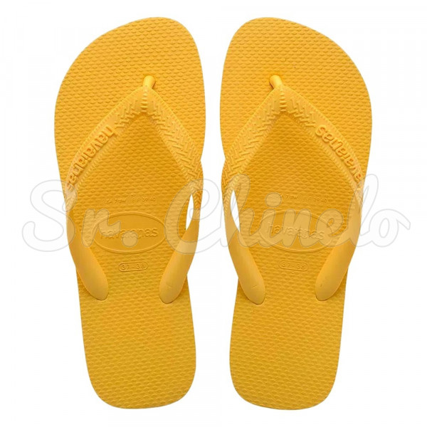 Sandalia havaiana amarela