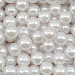 Pérola ABS, 10mm, Branco