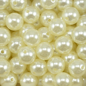 Pérola ABS, 12mm, Creme