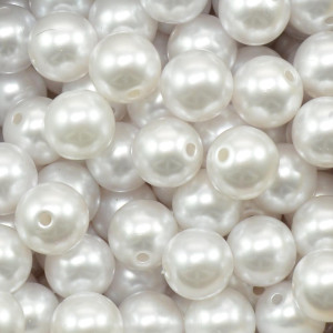 Pérola ABS, 12mm, Branco