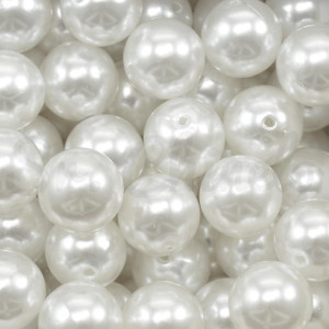 Pérola ABS, 14mm, Branco