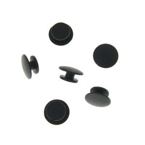 Adaptador Pin de Plástico, 13mm, para Crocs e Babuches, Preto