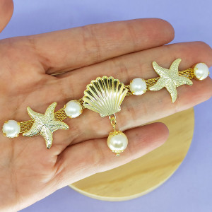 Cabedal Fundo do Mar, Banhado, Rebite, Conchas e Estrela, Pérola