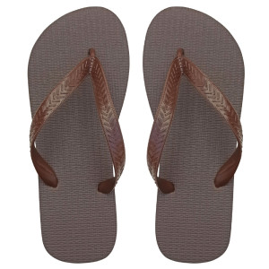 Chinelo Basic, Sr.Chinelo, 100% Borracha, Marrom Cacau