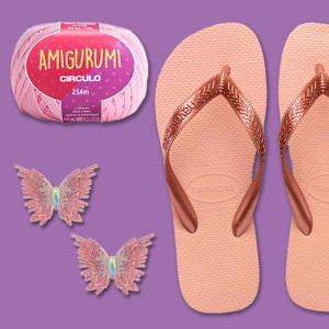 Fio Amigurumi Quartzo e Cabedal Lia