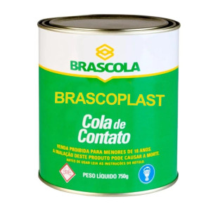 Cola de Contato Brascoplast Standard, Lata 750g