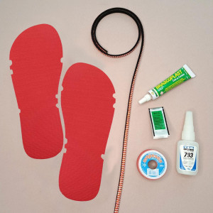 Kit Papete Paraty Vermelho Coral - by Danielli Ferreira