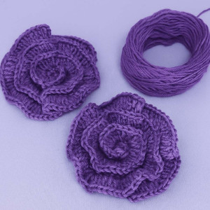 Kit de Aplique em Crochê Camélia, Tecno