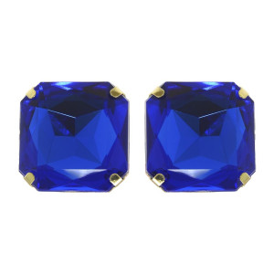 Piercing de Rebite, Quadrado, Azul