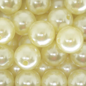 Pérola ABS, 16mm, Creme