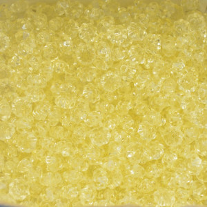 Pitanga de Acrílico, 06mm, Bege Transparente