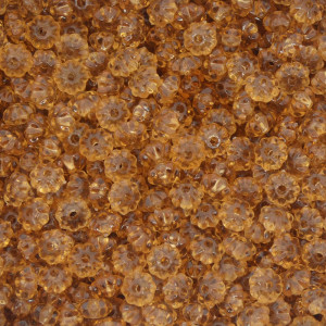 Pitanga de Acrílico, 06mm, Marrom Transparente