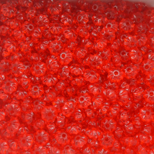 Pitanga de Acrílico, 06mm, Vermelho Transparente