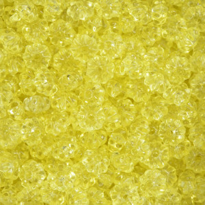 Pitanga de Acrílico, 08mm, Amarelo Bebê Transparente