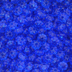 Pitanga de Acrílico, 08mm, Azul Bic Transparente