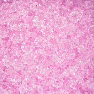 Pitanga de Acrílico, 08mm, Rosa Claro Transparente