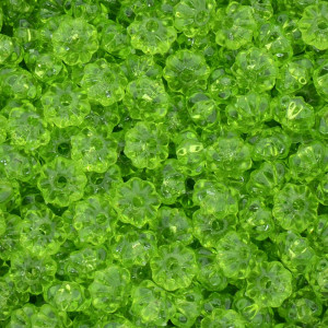 Pitanga de Acrílico, 08mm, Verde Transparente