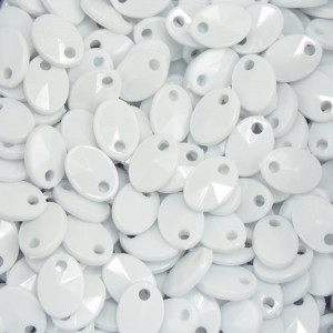 Mini Lentilha de Acrílico, 08mm, Branco