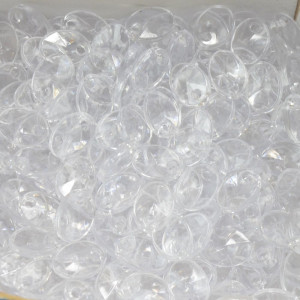 Mini Lentilha de Acrílico, 08mm, Transparente