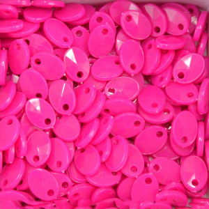 Mini Lentilha de Acrílico, 08mm, Rosa