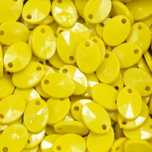 Lentilha de Acrílico, 12mm, Amarelo