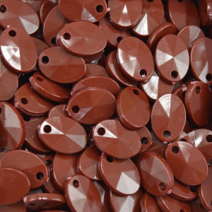 Lentilha de Acrílico, 12mm, Marrom Café