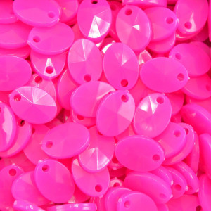 Lentilha de Acrílico, 12mm, Rosa