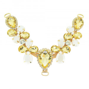 Cabedal Melissa, Passante, Perolado/Dourado