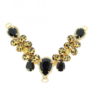 Cabedal Melissa, Passante, Preto/Onça