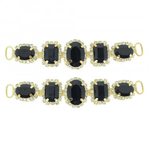 Cabedal Gabriela, Passante, Preto