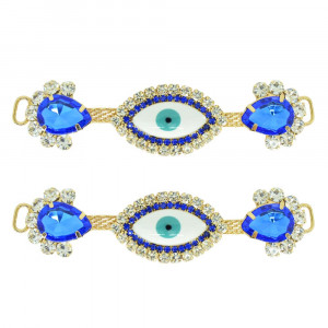 Cabedal Gaia, Passante, Olho Grego, Azul