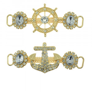 Cabedal Nautical, Passante, Âncora e Leme, Cristal