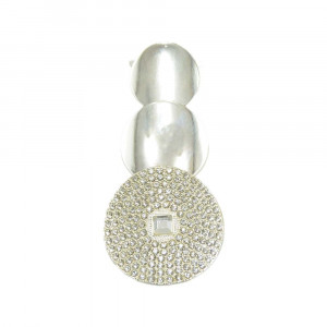 Cabedal Três Esferas, Garra, Prata