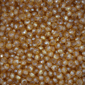 Cristal de Vidro, Rondel, 04mm, Colorado Transparente