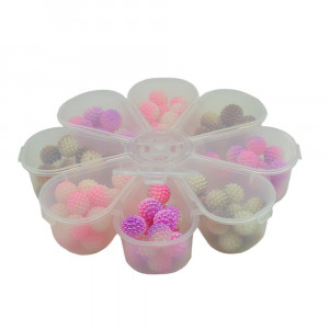 Caixa Organizadora, 8 Divisórias, Margarida, Transparente