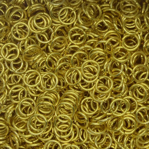 Argolinha de Metal, 07mm, Ouro