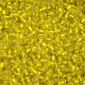Miçangão Jablonex, 6/0, Amarelo Transparente