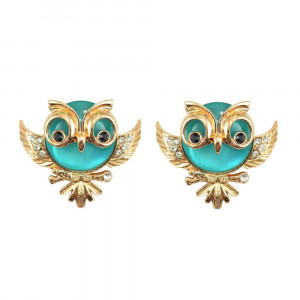 Piercing de Garra, Coruja, Ouro, Turquesa