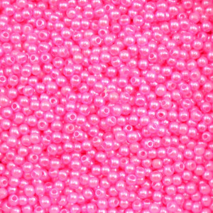 Pérola ABS, 03mm, Rosa Choque