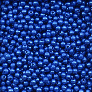 Pérola ABS, 04mm, Azul Royal 