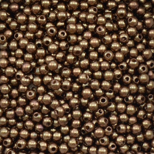 Pérola ABS, 04mm, Marrom Escuro