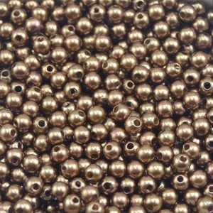 Pérola ABS, 05mm, Marrom Escuro