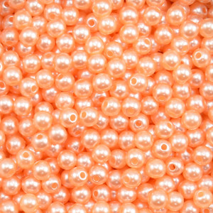 Pérola ABS, 05mm, Salmão