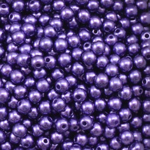Pérola ABS, 05mm, Roxo