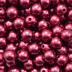 Pérola ABS, 10mm, Marsala