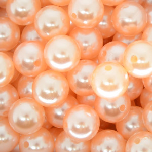 Pérola ABS, 12mm, Salmão